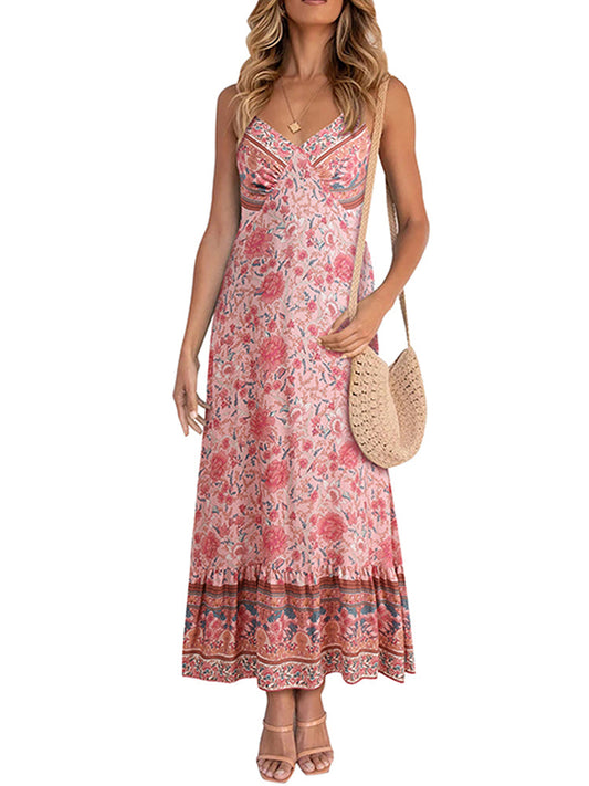 Women's Spaghetti Strap Floral Dress - Ebonys Beauty Brand