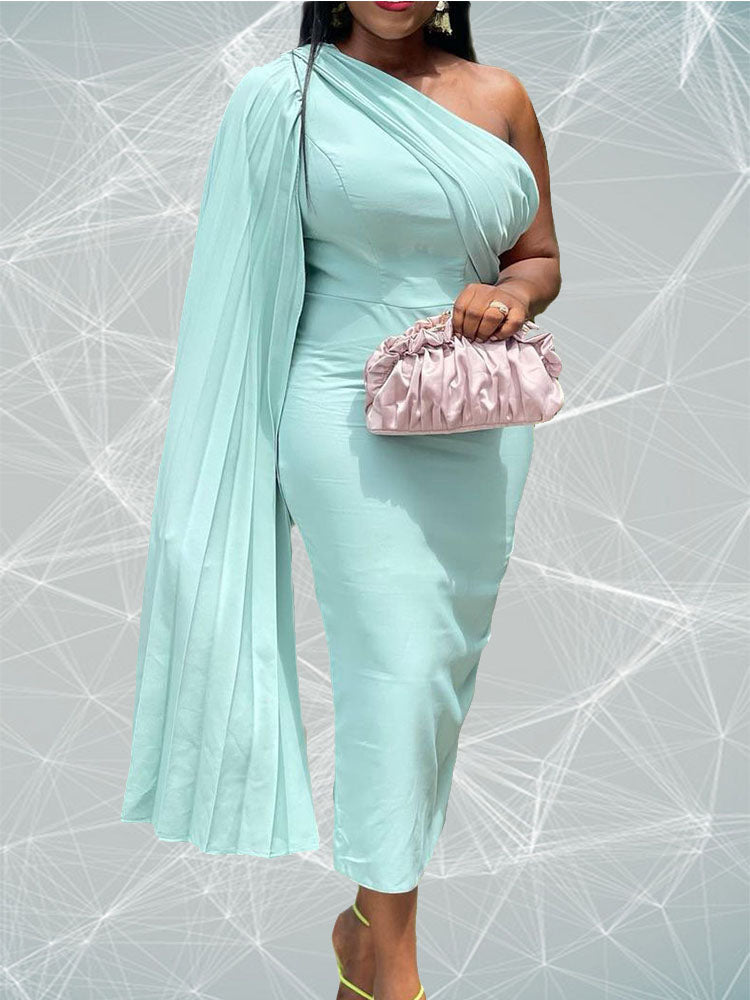 Women's One Shoulder Bodycon Dress - Ebonys Beauty Brand