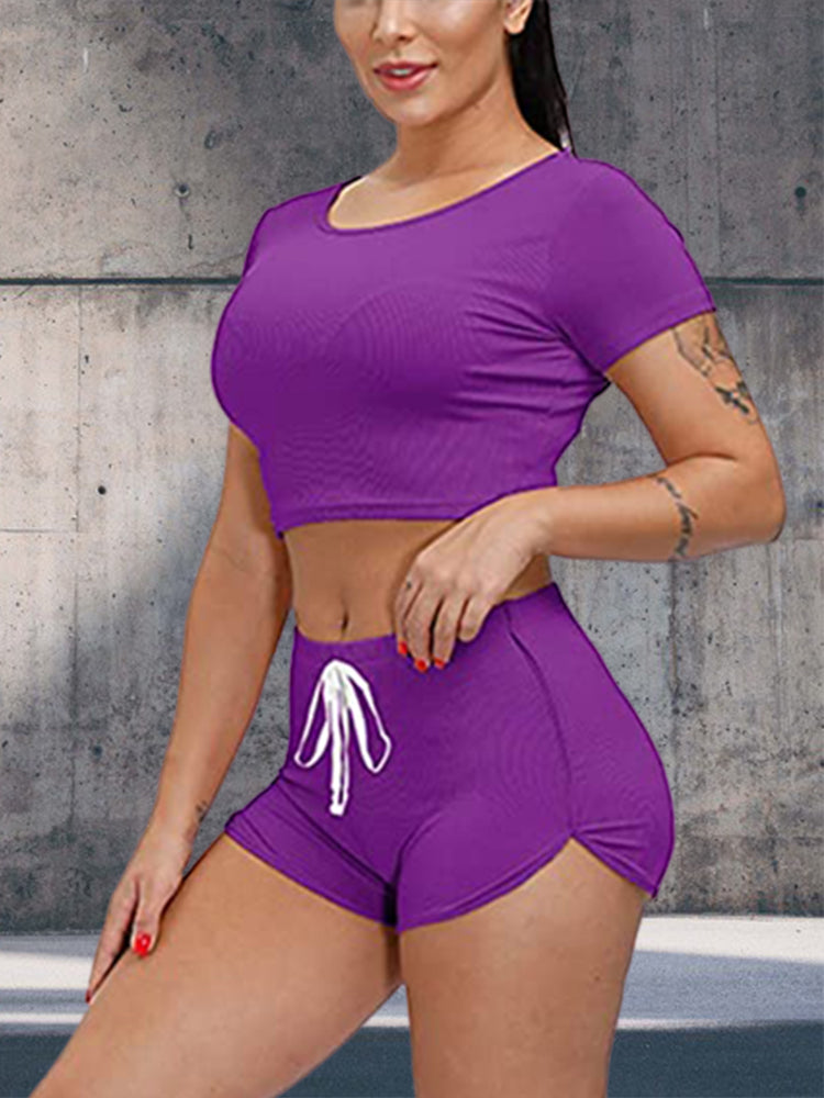 Women's 2 Peice Athletic Shorts Set - Ebonys Beauty Brand