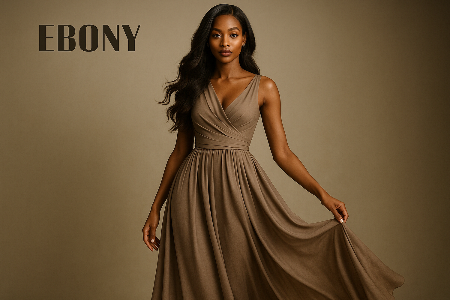 I want her to wear a dress and her hair to be down 