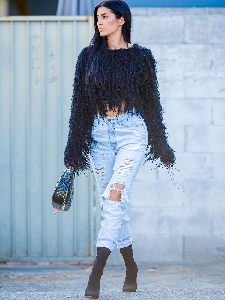 Bat Wing Sweater - Ebonys Beauty Brand