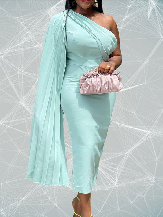 Women's One Shoulder Bodycon Dress - Ebonys Beauty Brand