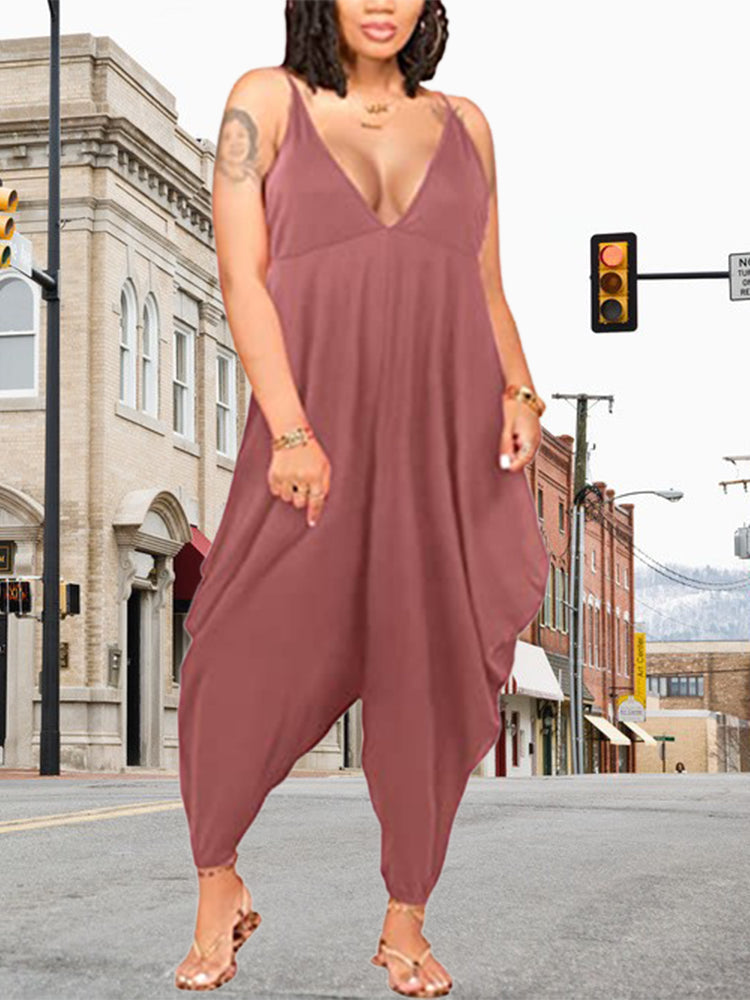 Women's Spaghetti Strap Jumpsuit - Ebonys Beauty Brand