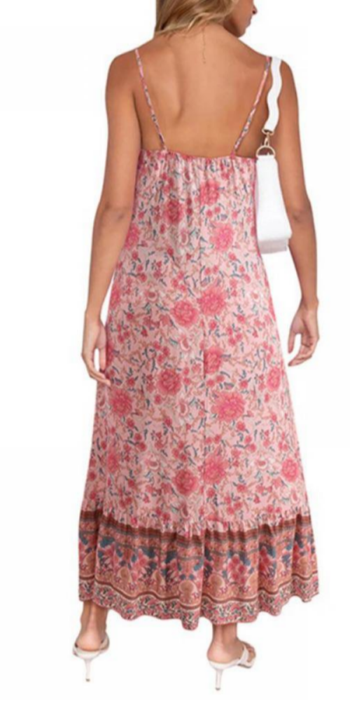 Women's Spaghetti Strap Floral Dress - Ebonys Beauty Brand