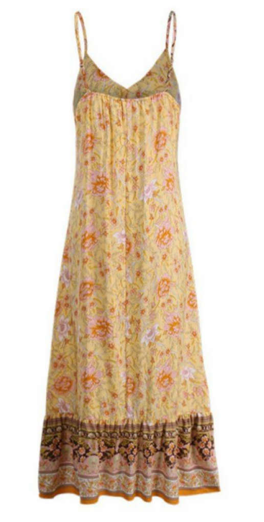 Women's Spaghetti Strap Floral Dress - Ebonys Beauty Brand