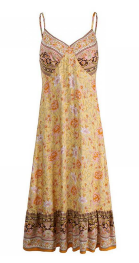 Women's Spaghetti Strap Floral Dress - Ebonys Beauty Brand