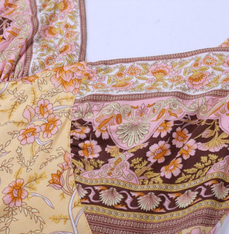 Women's Spaghetti Strap Floral Dress - Ebonys Beauty Brand