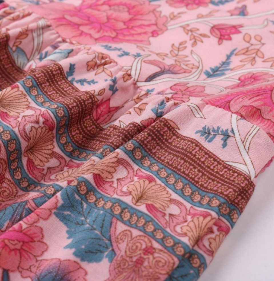 Women's Spaghetti Strap Floral Dress - Ebonys Beauty Brand